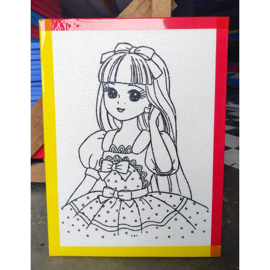 

KODE O62D Paket 3 lukis sterofoam ukuran 3x4x1 list lakban gabus lukis lukisan merwarnai sterofoam lukisan sterofom melukis edukasi gabus