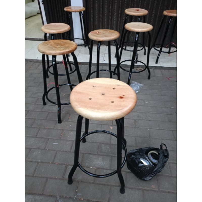 kursi baso bulat besi industrial