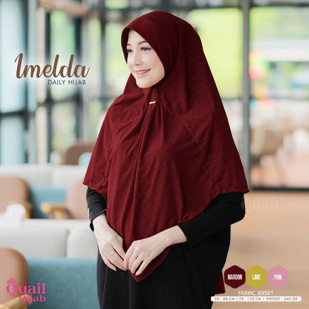 Imelda Daily Hijab Wanita Original Quail Jilbab hijab Fabric Jersey Grosir Hijab Premium