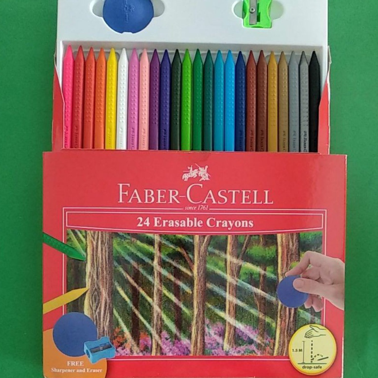

KODE G86I Crayon Bisa Dihapus Erasable Crayons set 24 Faber Castell