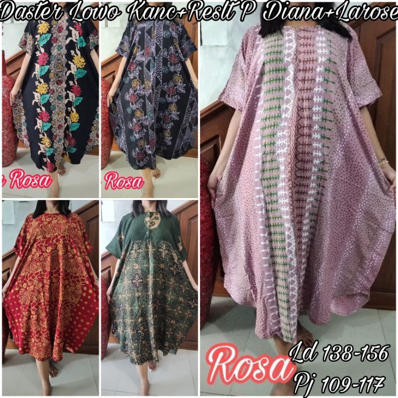 Daster Lowo Resleting  + Kancing By Putri Diana & Batik La Rosa & Batik Balong