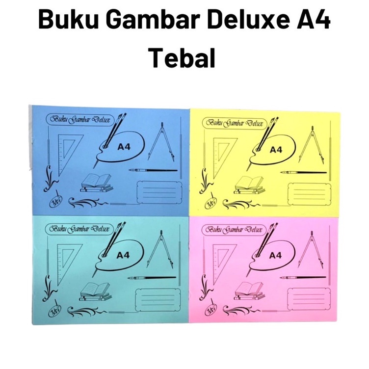 

KODE G67U Buku gambar Lux A4 TEBAL harga perbungkus isi 25pcs harga