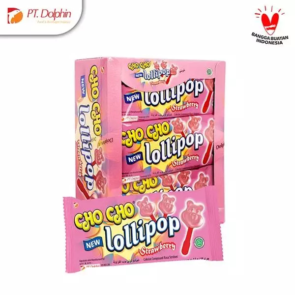 

Cho Cho Lollipop Box - Chocolate - Strawberry - Stick