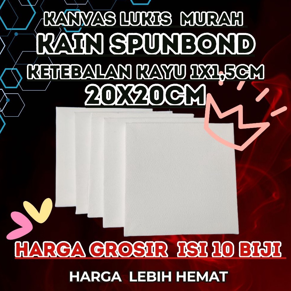 

KODE U4J kanvas lukis 2x2cm MURAH HARGA GROSIR ISI 1 BIJI kain spunbond