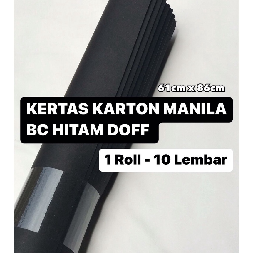 

Hemat Kes Karton Manila BC Hitam Doff per roll 1 Lembar