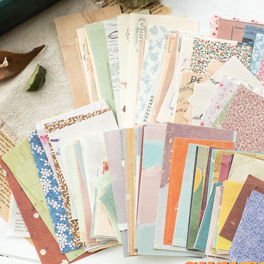 

KF7 6 Lembar Kes Vintage Scrapbook Dekor Journal Jurnal DIY