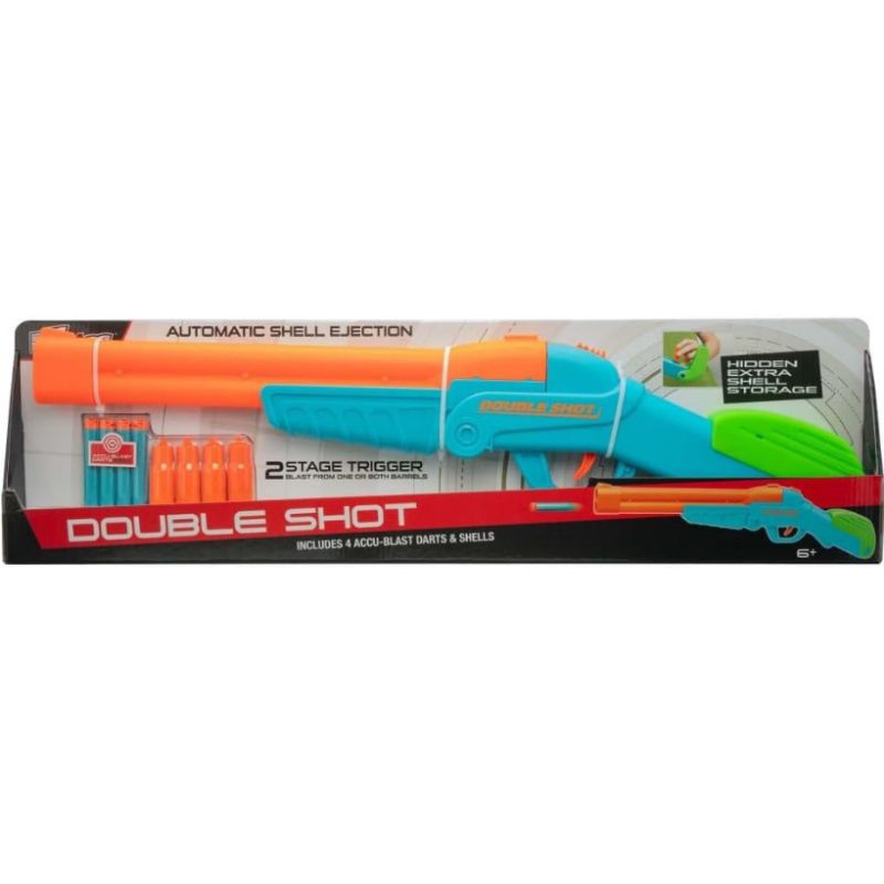Buzz bee Air warriors over under double shot dart blaster double barrel automatic original