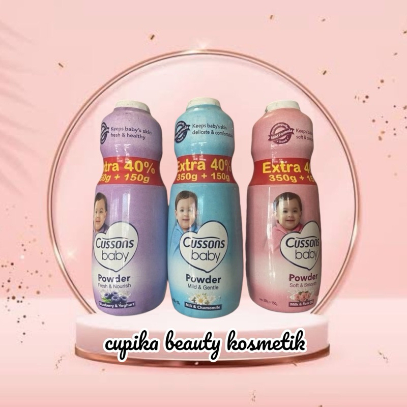 cb.pz} CUSSONS BABY powder with mood scent bedak tabur bayi 350+100 gr