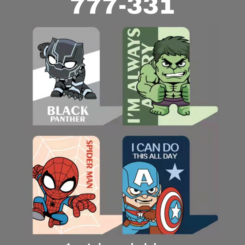 

murah GG Book End seri 777 1 set2 pcs Pembatas Buku BesiPenyangga BukuSandaran Buku