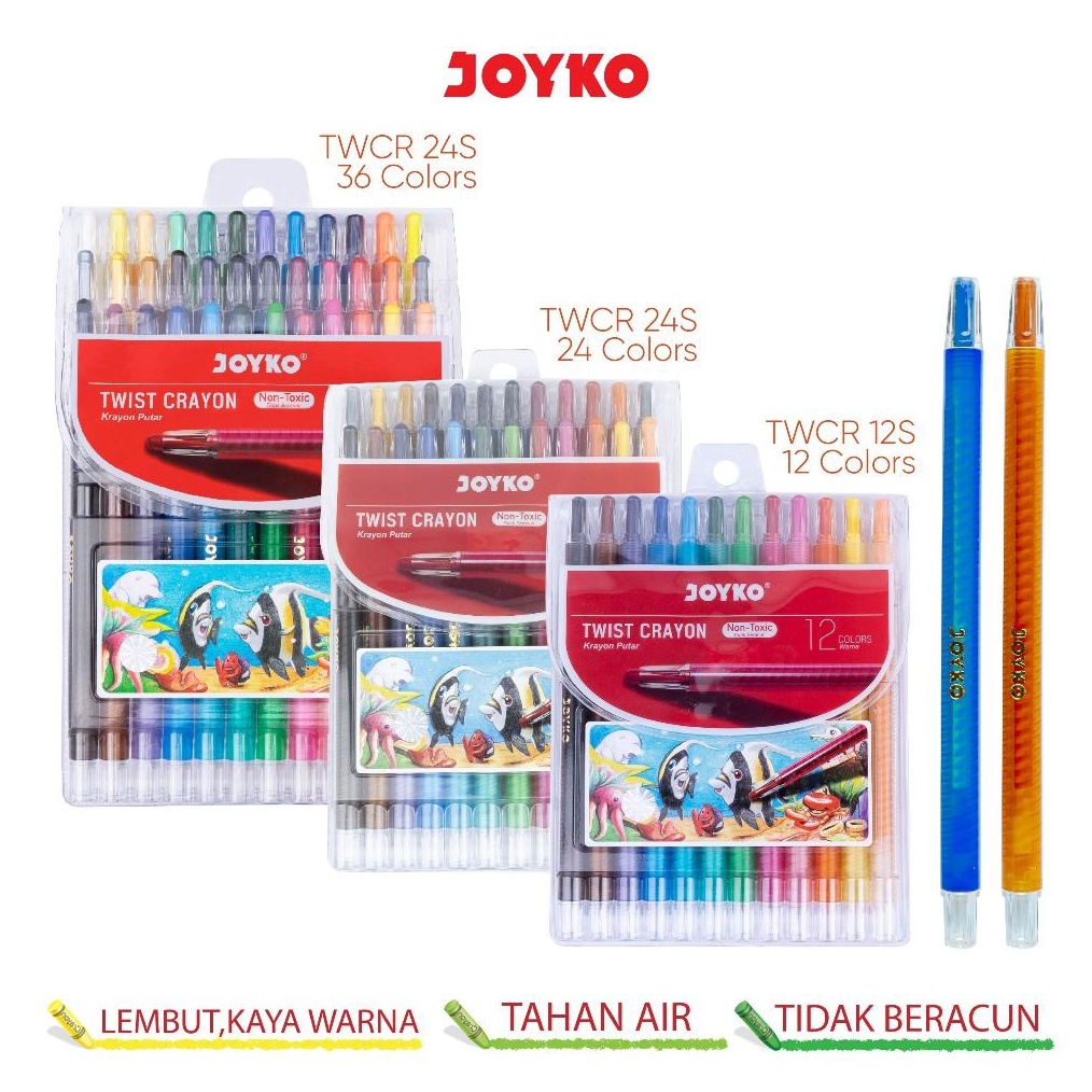 

KODE V76H Krayon Putar Twist Crayon Joyko TWCR