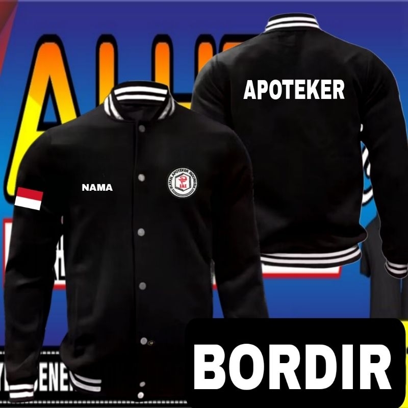 Jaket bordir apoteker Jaket apoteker jaket varsity apoteker jaket baseball apoteker jaket kerja apot