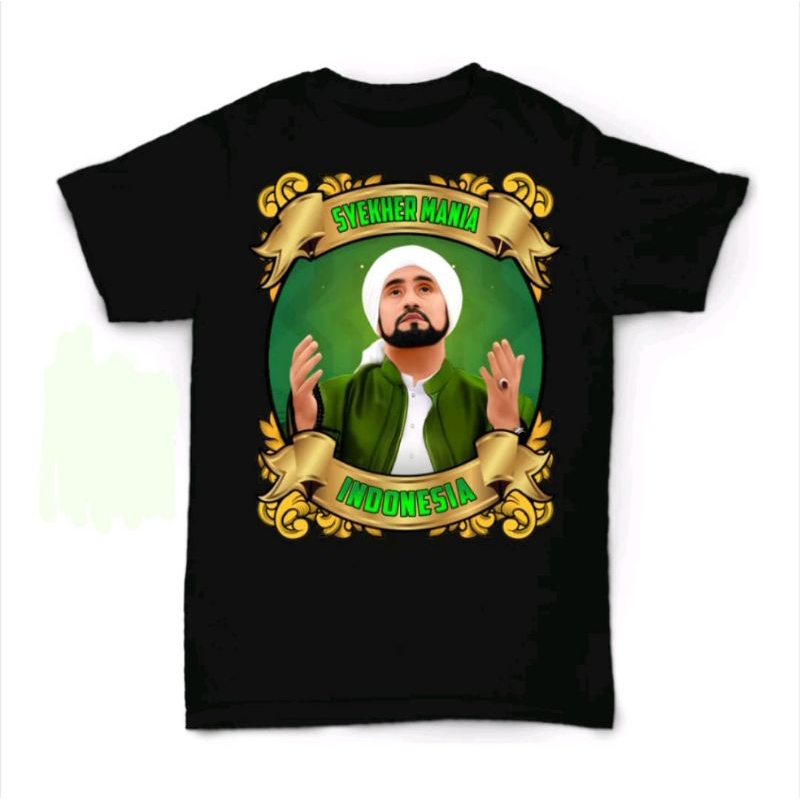 KAOS SYEKHER MANIA INDONESIA CORAK GOLD