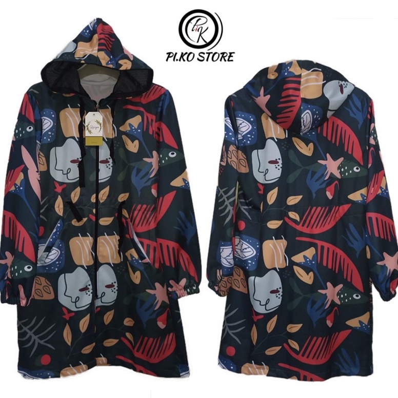 KODE X25V JAKET PRINTING TUNIK CEWEK  TUNIK JAKET BAHAN LOTTO