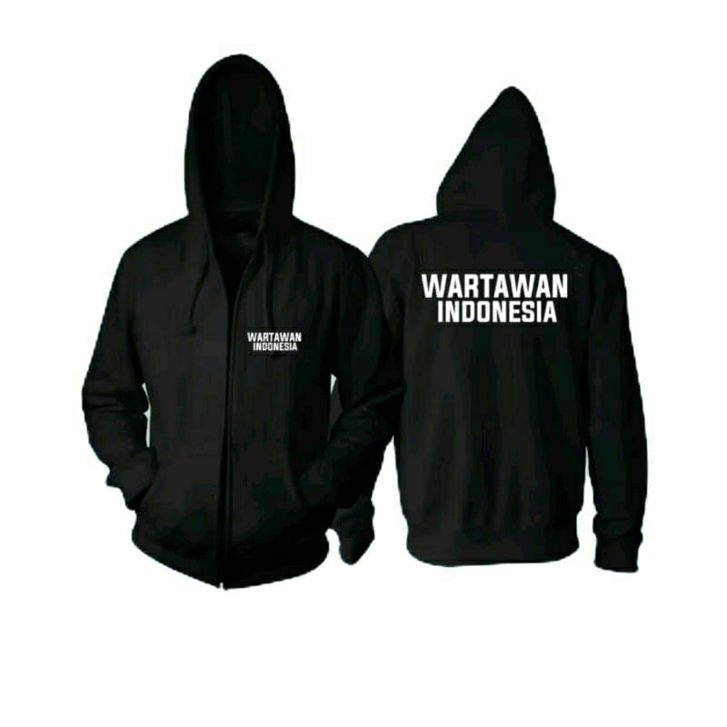 HOODIE TSHIRT WARTAWAN INDONESIA //  JAKET HOODIE WARTAWAN INDONESIA