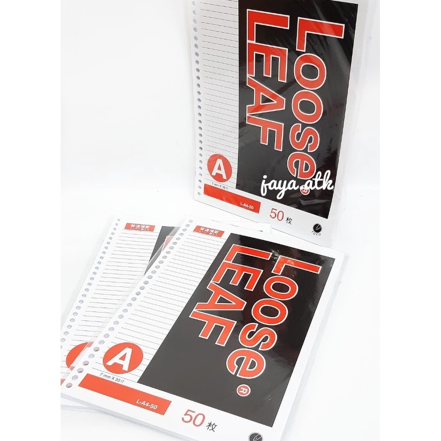 

Sale KES ISI BINDER NOTE LOOSE LEAF A4 GARIS 5 LEMBAR LOOSE LEAF A4 3 RING LUBANG 5 GARIS