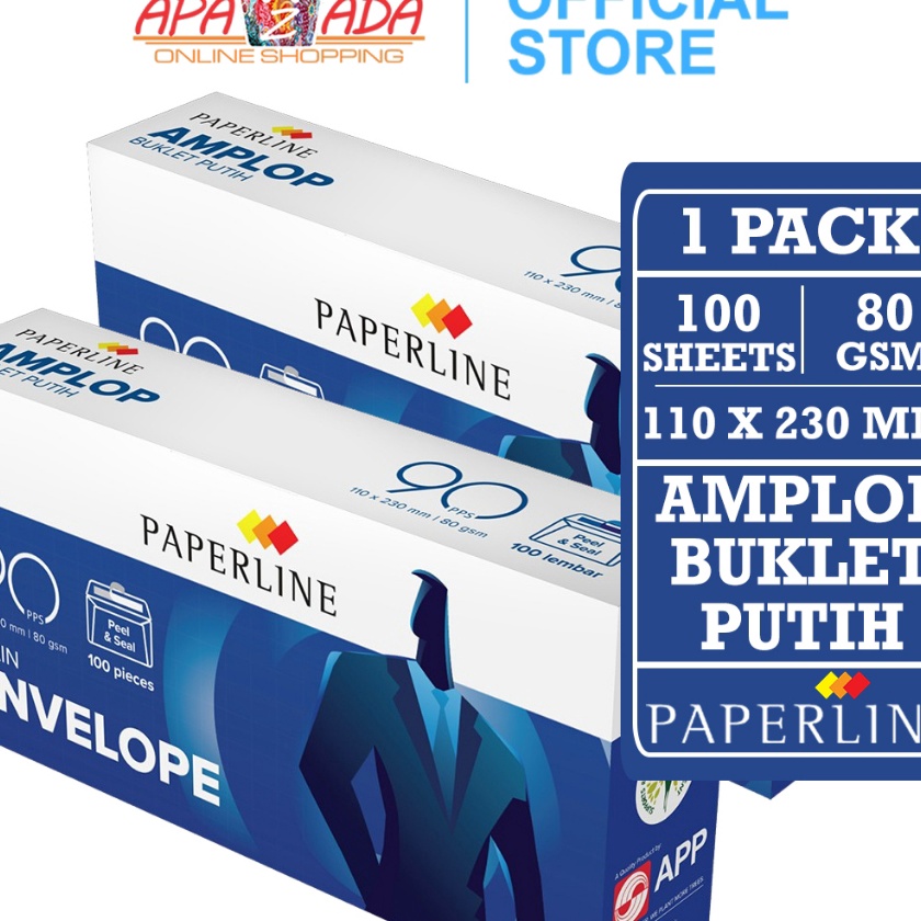 

Extra Apazada Amplop Buklet Putih Polos 9 PPS 1 Pack 1 Lembar Plain Envelope Booklet Paper