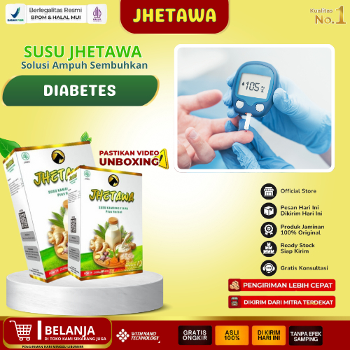 

Jhetawa Goat Milk Susu Kambing Etawa Bubuk Menurunkan Gula Darah atau Diabetes Herbal BPOM