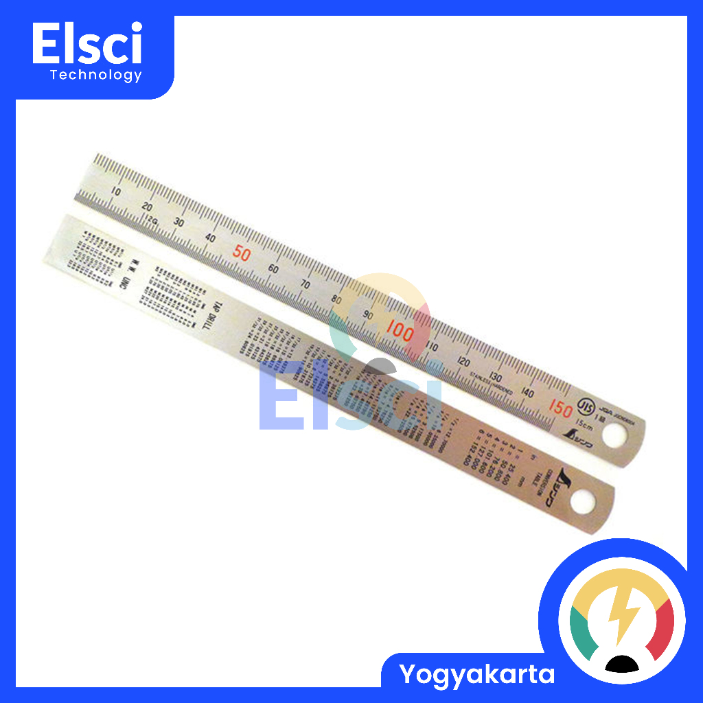 

Shinwa Penggaris Stainless Steel 15cm