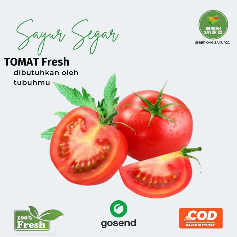 

BERKAH_SAYUR22 Tomat Segar 500gram