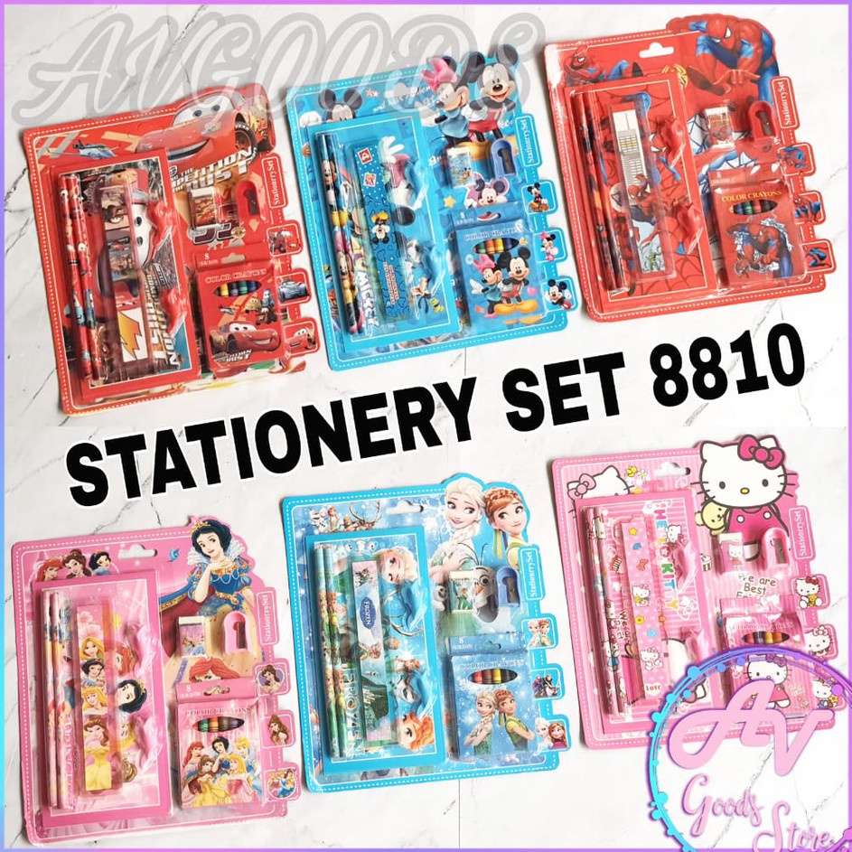 

Murah Terkini stationery set paket alat tulis 9in1 set alat tulis stationery set 9in1 881