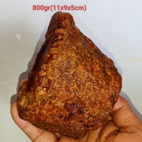 batu mani gajah madu full kristal (515)