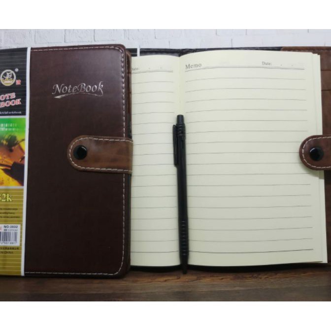 

Istimewa Agenda Diary Kulit Kancing Notebook 332 Ukuran A5