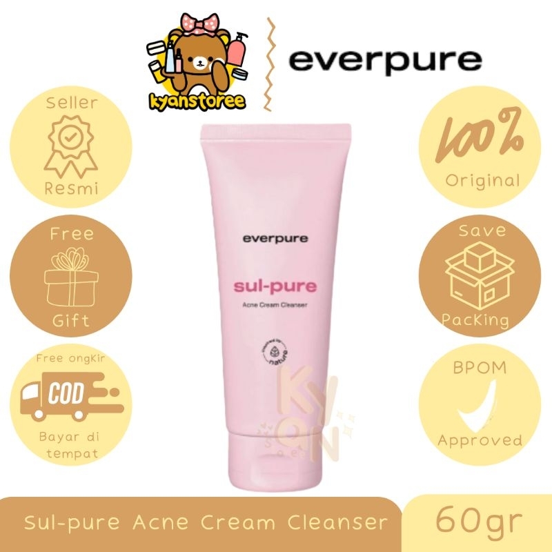 EVERPURE SUL-PURE ACNE CREAM CLEANSER / EVERPURE FACIAL WASH
