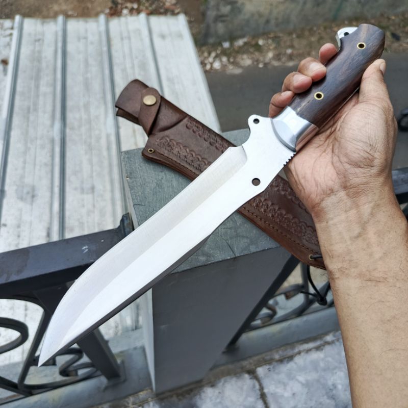 (COD) Bowie Besar Fulltang Tebas Carbon Steel