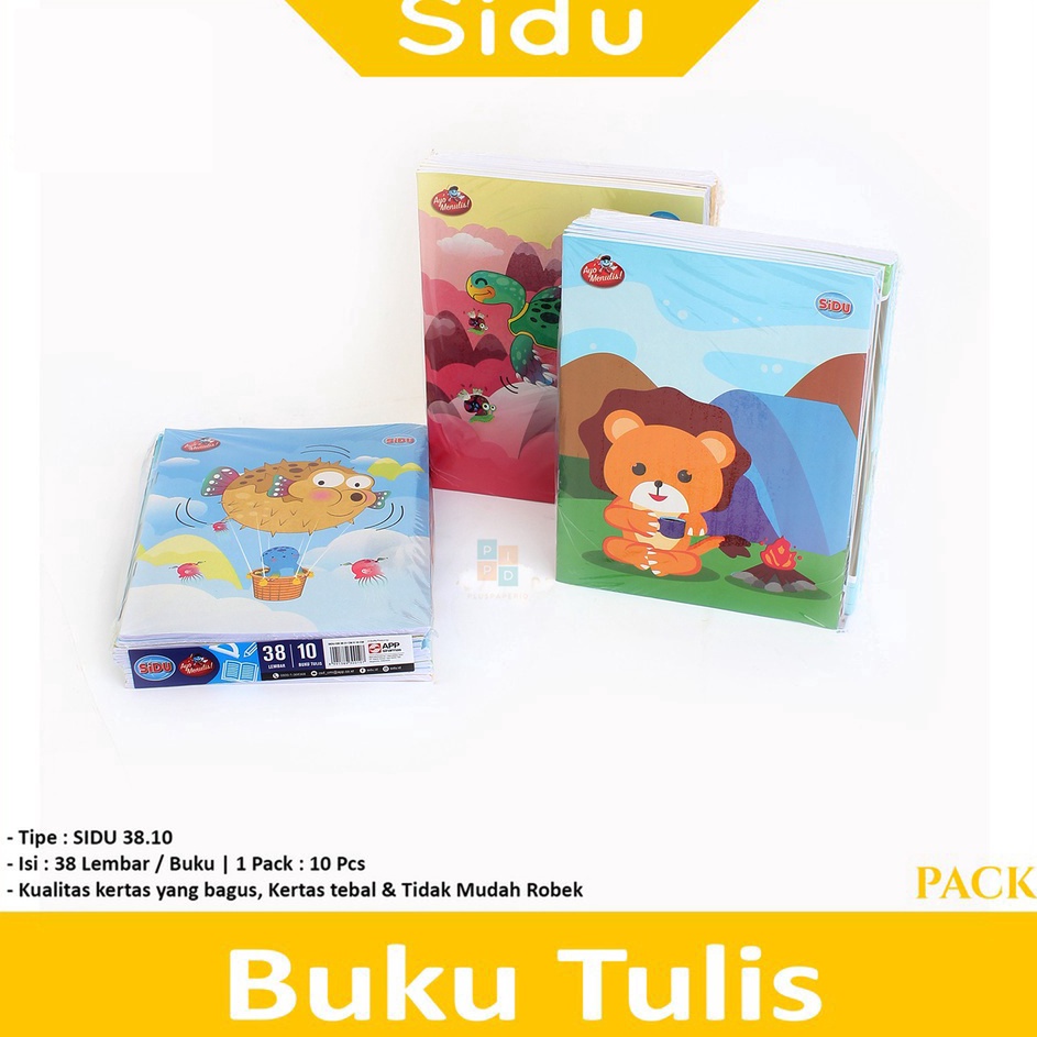 

KF7 SIDU Buku Tulis Garis 38 Lembar Varian Pack