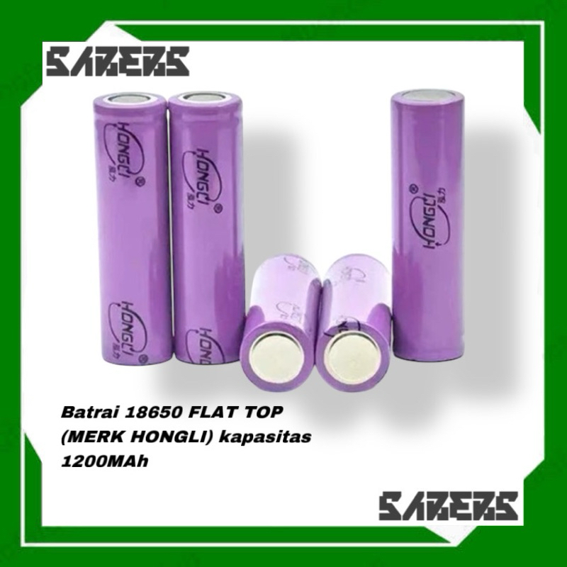 SABEBS - BATERAI HONGLI 18650 (1200 MAH) BISA DICAS ULANG BATERAI LITHIUM
