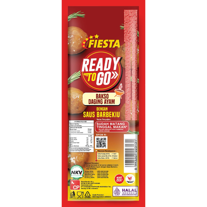 

FIESTA Ready To Go Siap Makan Bakso Ayam Saos Barbekiu