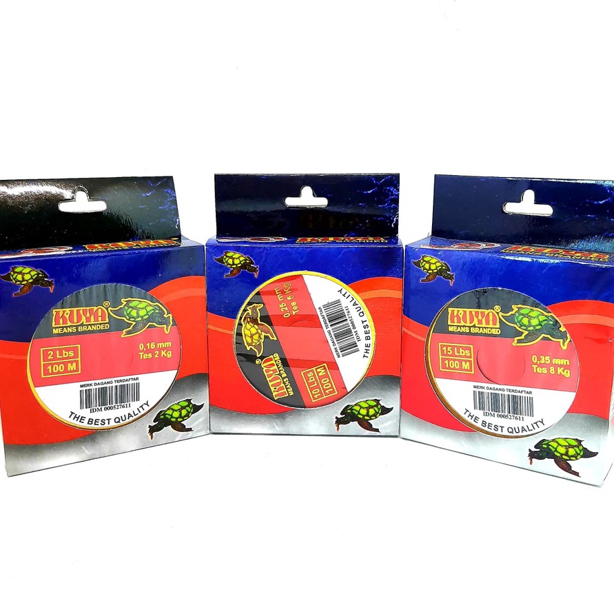 SALE Senar Pancing CAP KUYA ASLI DUS MERAH Panjang 1M Kuat dan Lentur SUPER STRONG