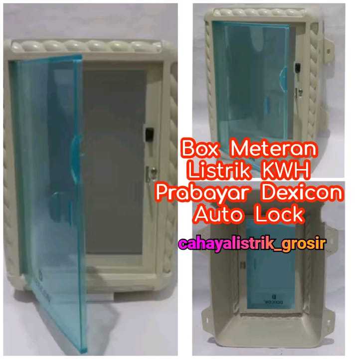 Box Meteran Listrik KWH Prabayar  Box Meteran Pulsa  PLN Tutup Meteran KWH Token Dexicon