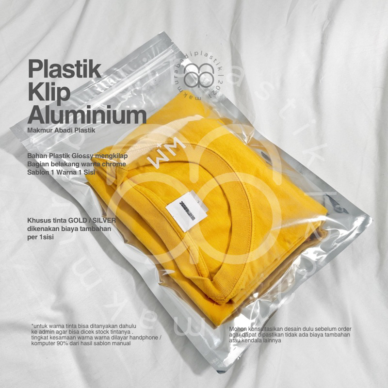 

Sablon Plastik Klip Aluminium Glossy