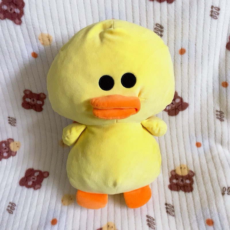 BONEKA SALLY LINE FRIENDS BEBEK AYAM KUNING PRELOVED 36CM