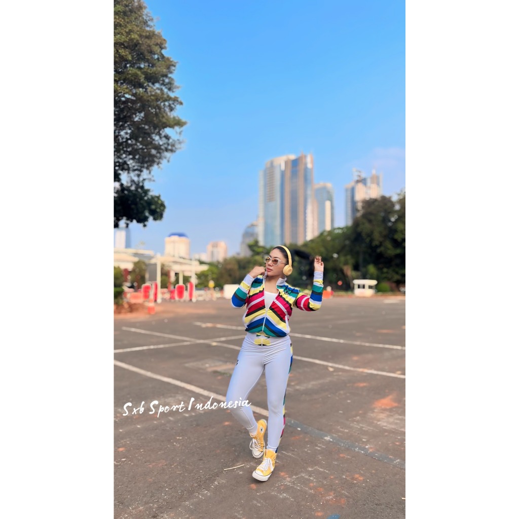baju senam wanita SXB GOALS ARRANGEMENT JACKET AND LEGGING