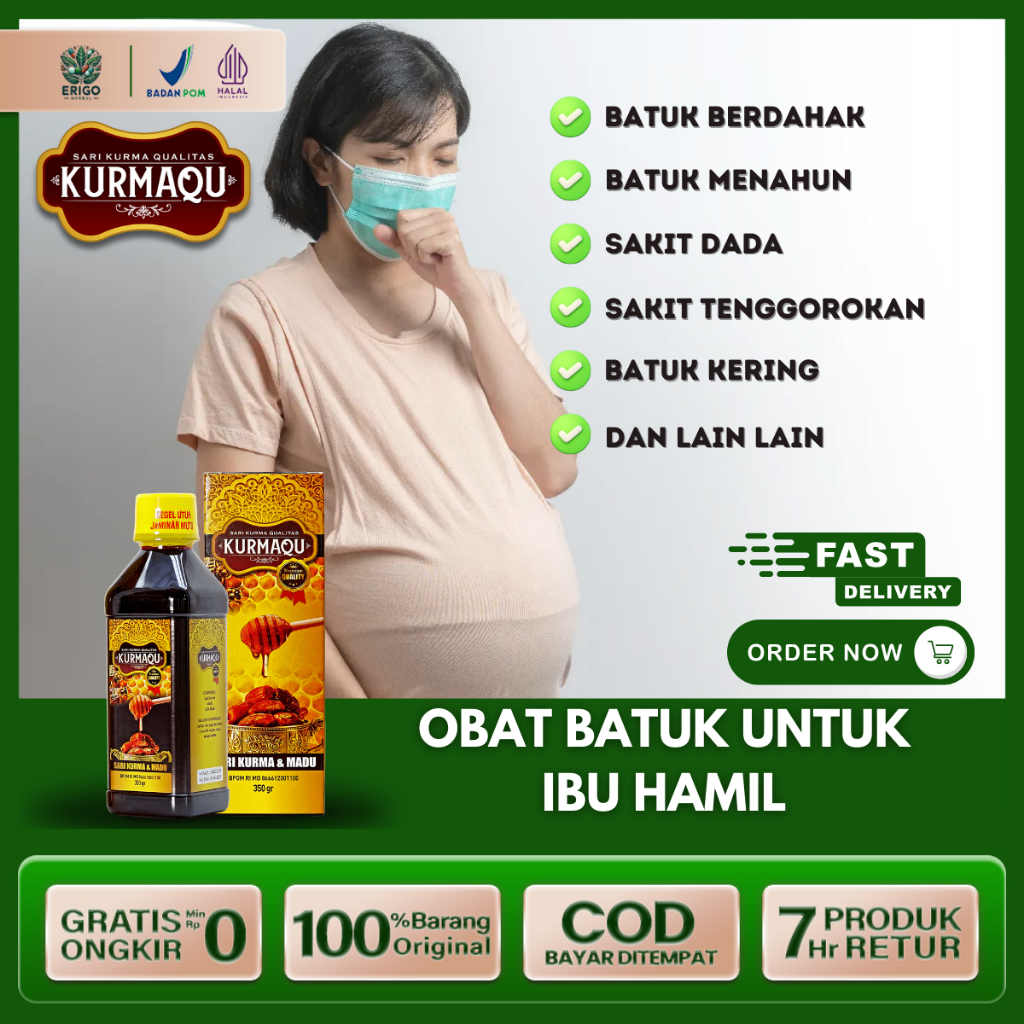 Obat Batuk Ibu Hamil Ibu Menyusui Obat Herbal Batuk Pilek Untuk Busui Dan Ibu Hamil Kurmaqu Original