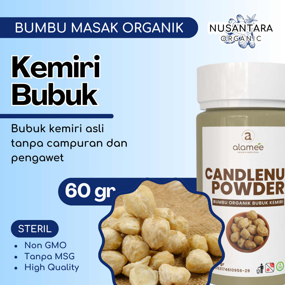 

ALAMEE Bubuk Kemiri Tabur 60 gram Candlenut Powder Bumbu Masak Dapur Organik Rempah Rimpang
