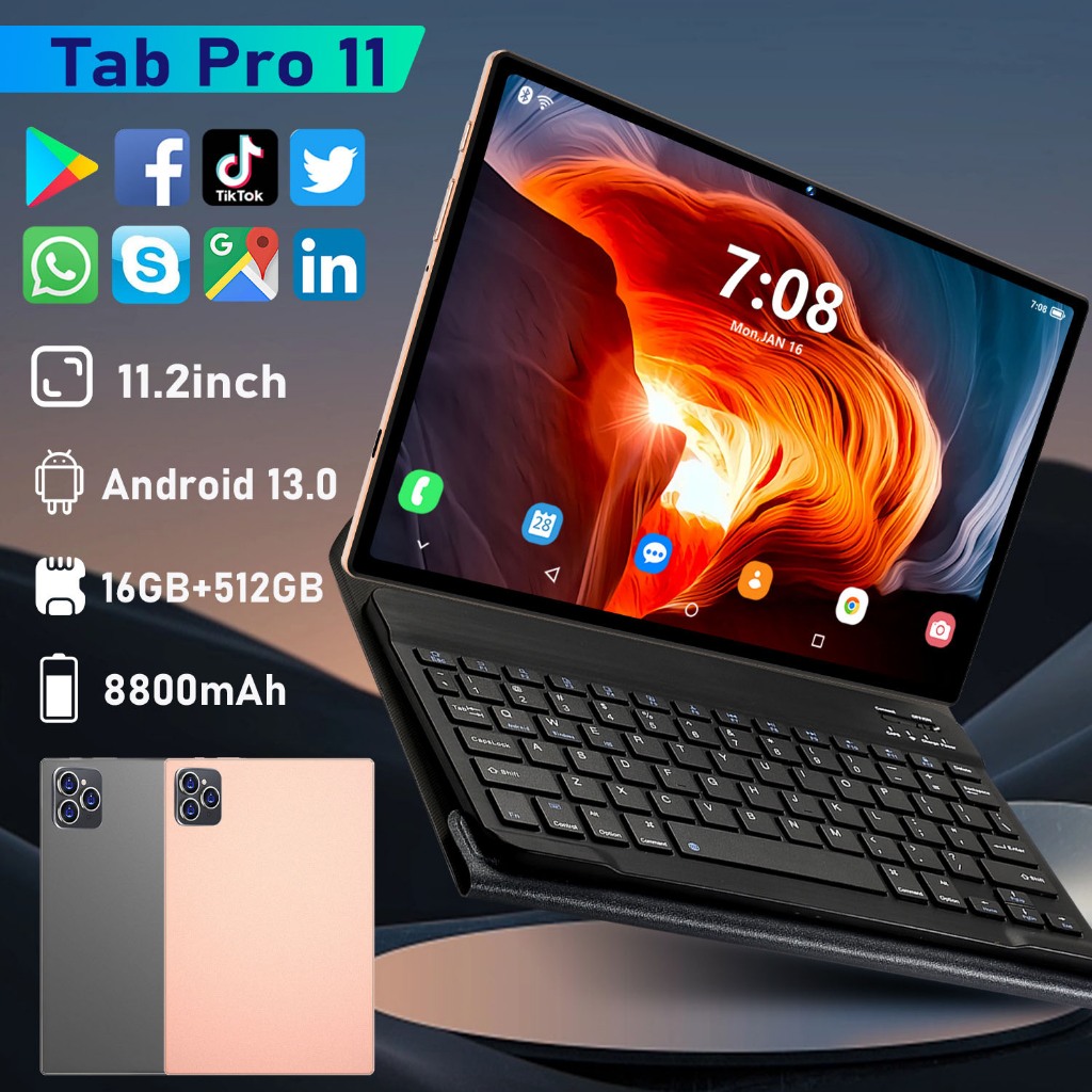 Tablet baru 11.2inch【16GB+512GB】Galaxy Tab Pro11 untuk pembelajaran dan hiburan kantor ultra tipis S