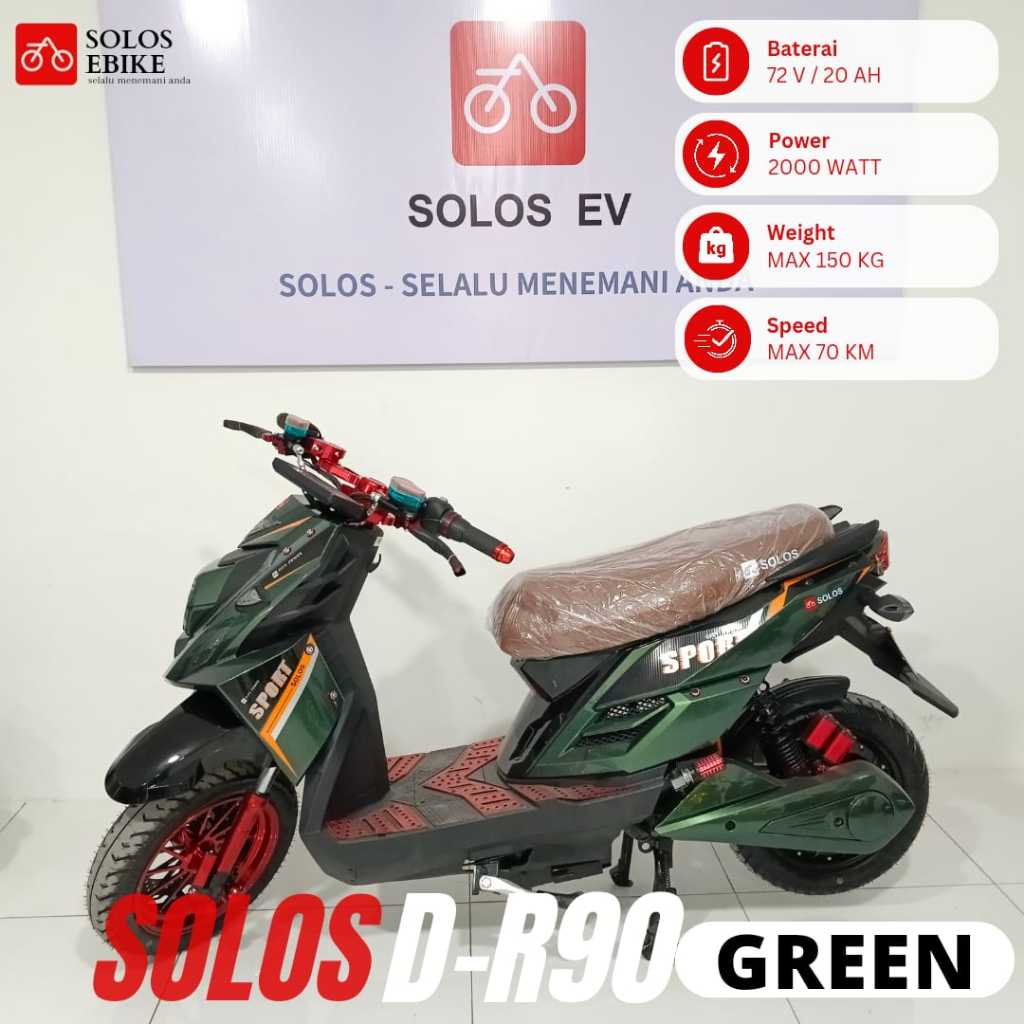 Spesial Harga Solos DR90 MOTOR LISTRIK PERFORMA TINGGI | sepeda motor listrik dewasa kecepatan maksi