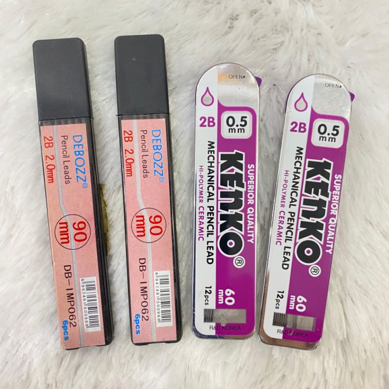 

Refil Pensil Mekanik Pensil Debozz 2B 2,0 mm dan Pensil Kenko 0,5 mm