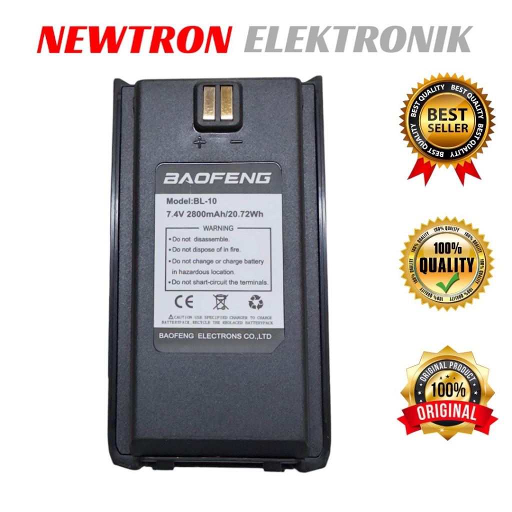 Baterai HT Baofeng BF-A58S 2800mAh Original Asli Compatible SCOM UV7R Pro UV7RPro Pofung Firstcom FC
