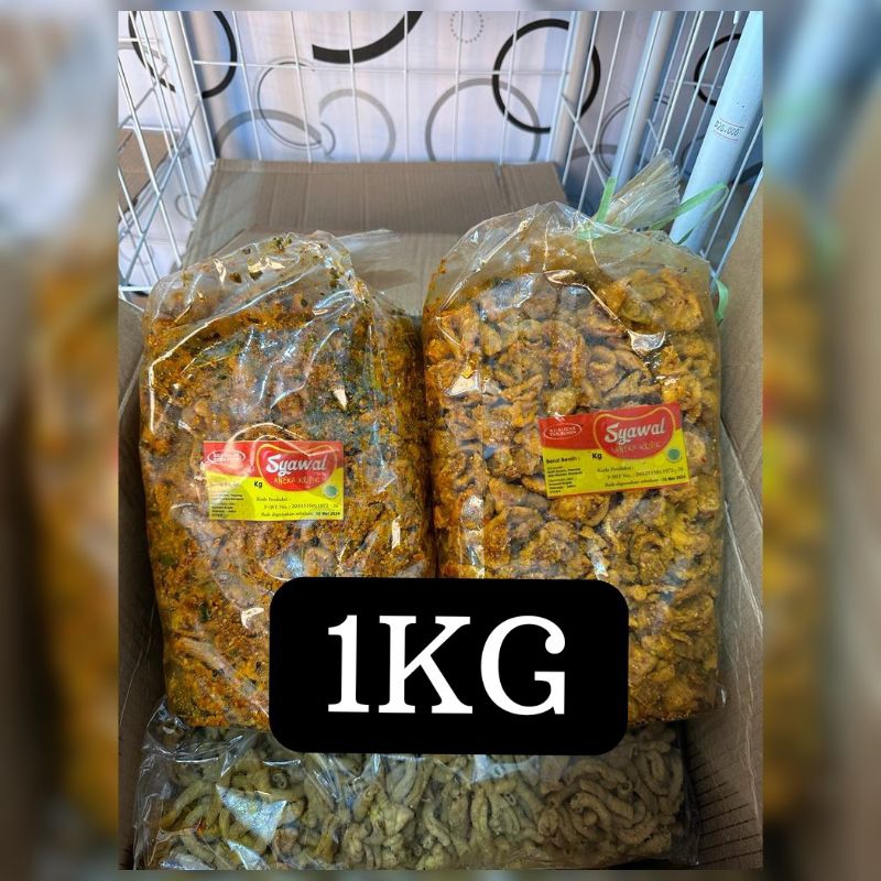 

1kilo Kripik Kulit Ayam Pedas