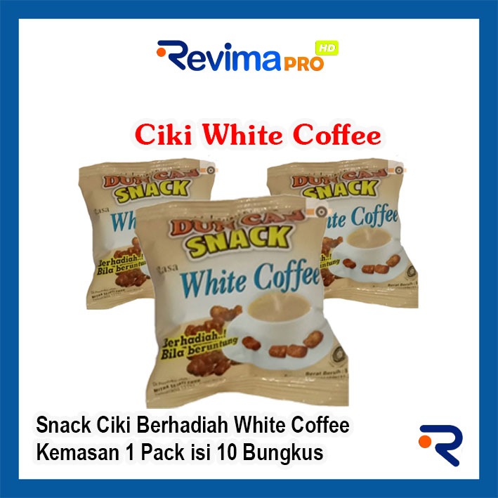 

Snack Ciki WHITE COFEE Berhadiah Kemasan 1 Pack isi 10 Bungkus