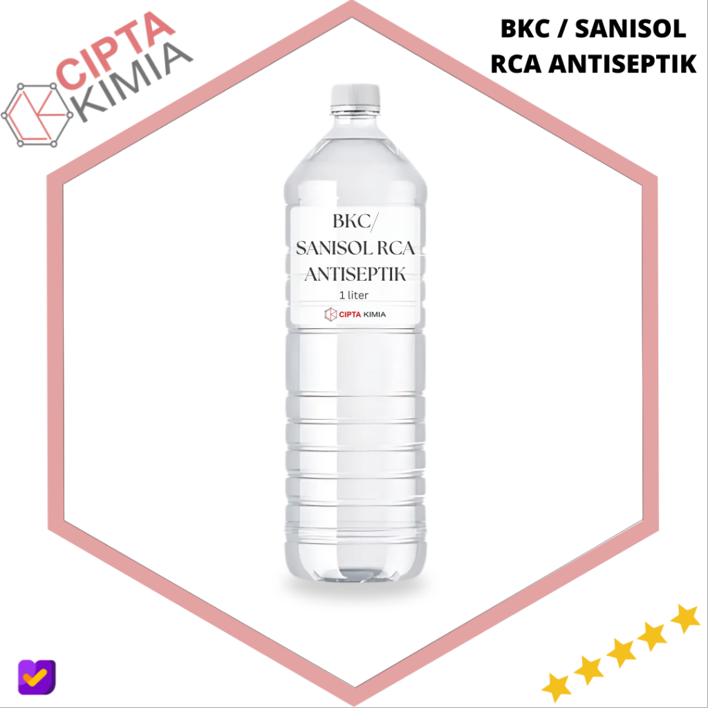 BKC 50% / Sanisol RCA Antiseptik 50%  / Benzalkonium Chloride 100ml, 500ml, 1lt 50%