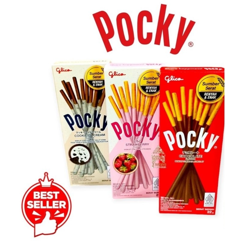 

POCKY MINI 22GR BISKUIT COKLAT GLICO POCKY 22gr SNACKS TERLARIS ENAK