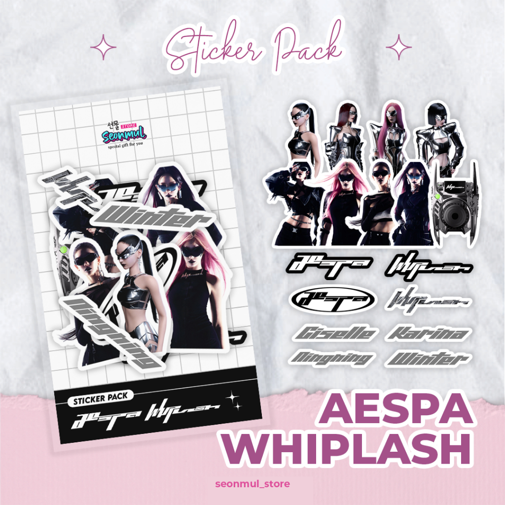 

STICKER AESPA WHIPLASH / STIKER KPOP / Sticker Die Cut / Sticker Deco Kpop