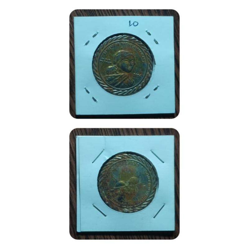 gantungan kunci in god we trust 2016 kondisi bekas