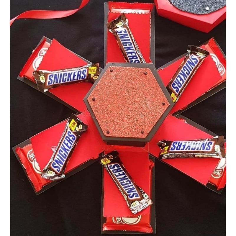 

Explosion Box Snack Hexagon