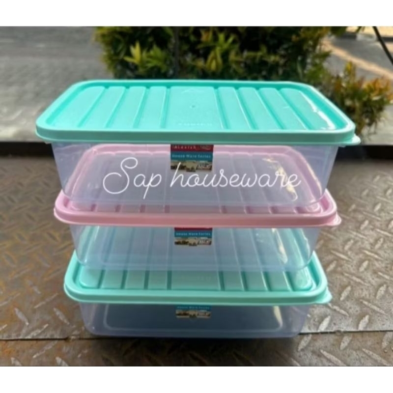 (6pcs)Sealware/Sealware Yuriko 3000ml/Sealware 3000ml/Kotak makan/Kotak makanan/Wadah makanan 3000ml